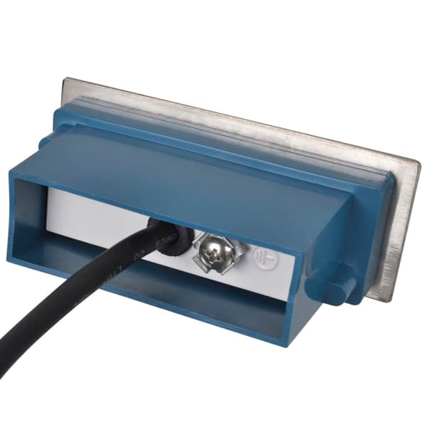 vidaXL 2 LED-trappbelysning 44 x 111 56 mm Silver