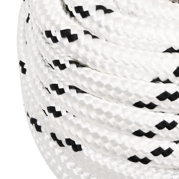 vidaXL Rep vit 20 mm 25 m polyester Vit