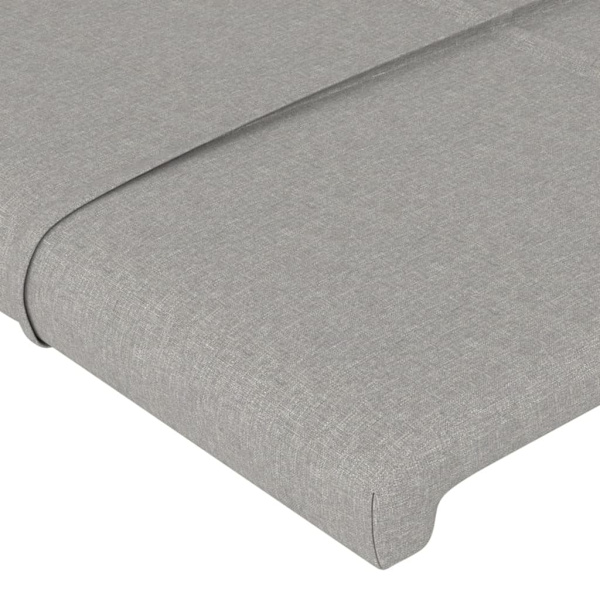 vidaXL Huvudgavlar 4 st ljusgrå 90x5x78/88 cm tyg Grå