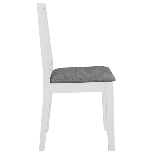 vidaXL Matgrupp 5 delar MDF vit Vit