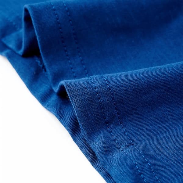 vidaXL T-shirt för barn mörkgrå 128 Blå