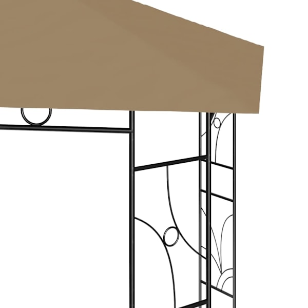 vidaXL Paviljong 4x3x2,7 m taupe 160 g/m² Taupe