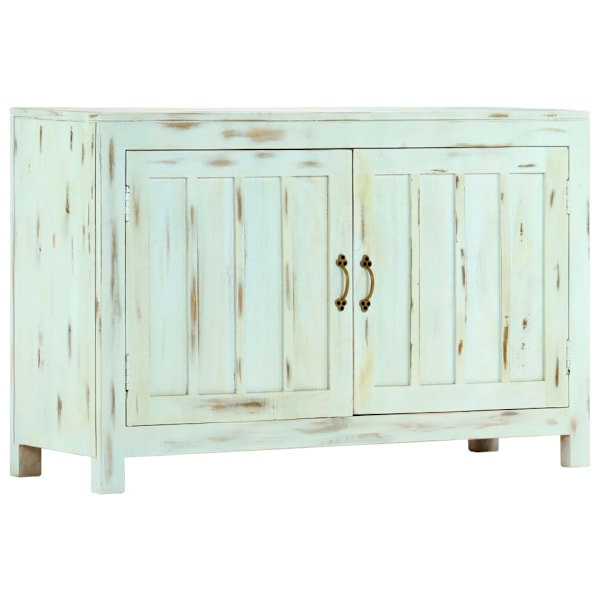 vidaXL Skänk ljusblå 110x35x70 cm massivt mangoträ Blå