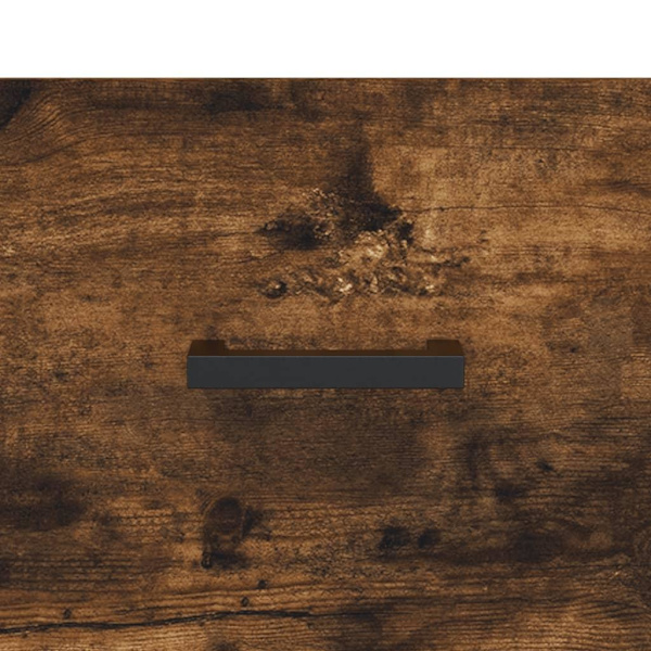 vidaXL Högskåp rökfärgad ek 69,5x34x180 cm konstruerat trä Brun