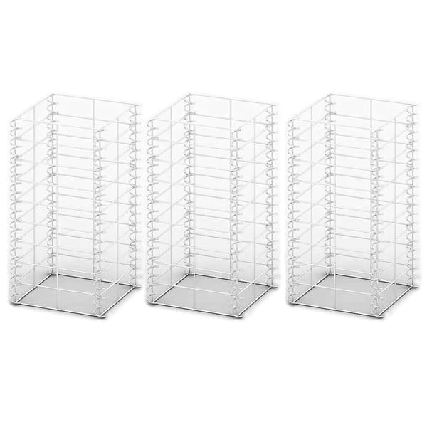 vidaXL Gabionkorg 3-pack galvaniserad tråd 25x25x50cm Silver