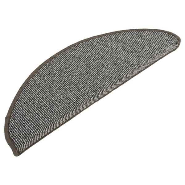 vidaXL Trappstegsmattor 15 st grå 65x21x4 cm grå