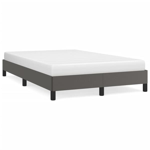 vidaXL Sängram grå 120x200 cm konstläder Grå
