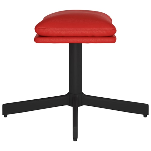 vidaXL Fotpall vinröd 60x60x36 cm konstläder Röd