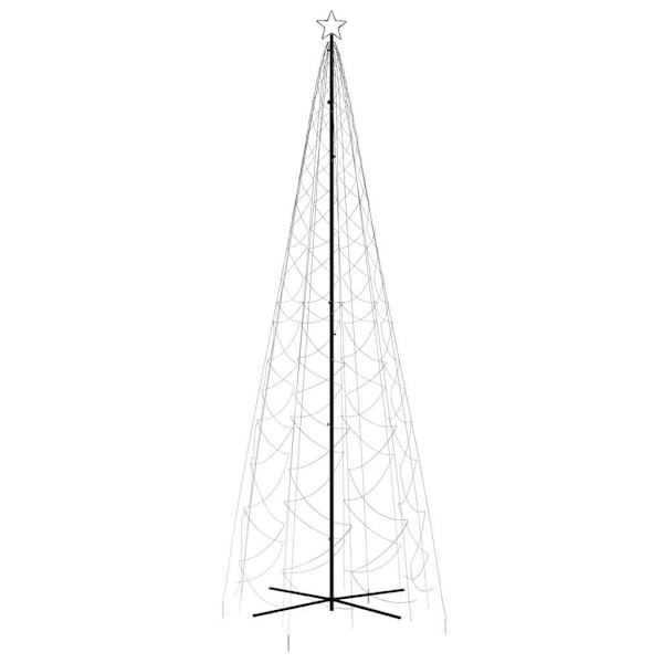 vidaXL Julgranskon färgglad 1400 LEDs 160x500 cm Flerfärgsdesign