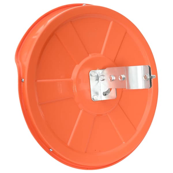 vidaXL Konvex trafikspegel PC-Plast 45 cm utomhusbruk orange Orange