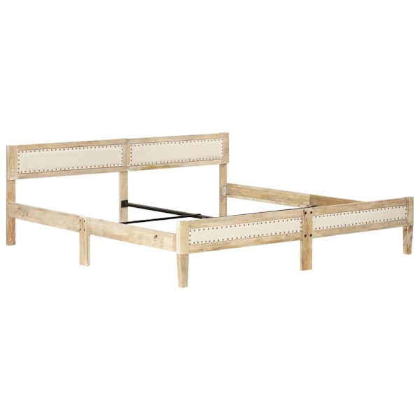 vidaXL Sängram massivt mangoträ 200 cm Brun