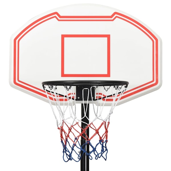 vidaXL Basketkorg med stativ vit 282-352 cm polyeten Vit