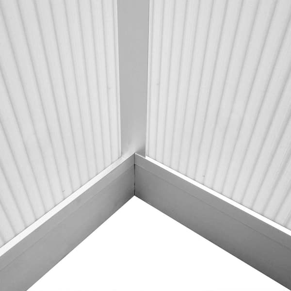 vidaXL Växthus 3,46 m² förstärkt aluminium Transparent