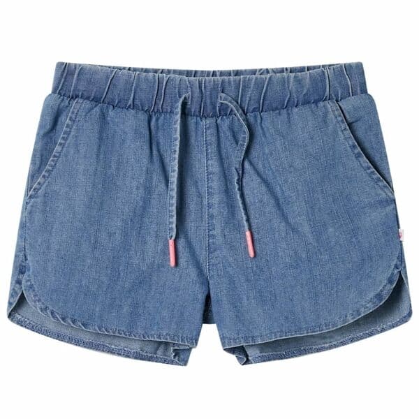 vidaXL Barnshorts denimblå 104 Blå