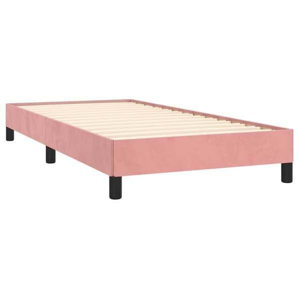 vidaXL Sängram rosa 80x200 cm sammet Rosa