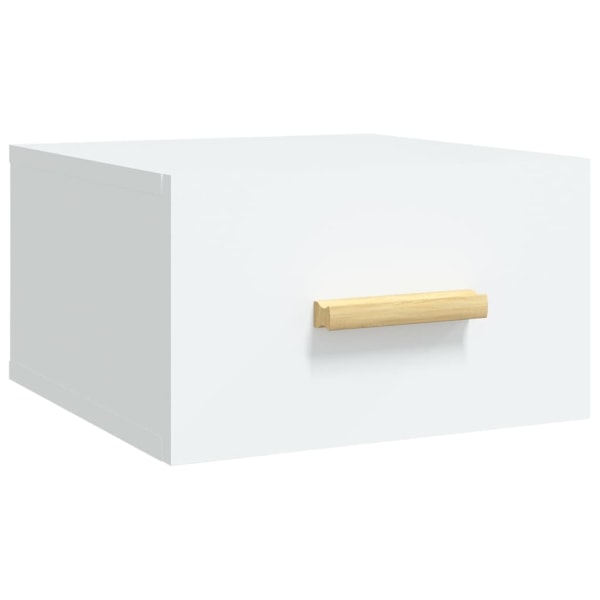 vidaXL Väggmonterat sängbord vit 35x35x20 cm Vit