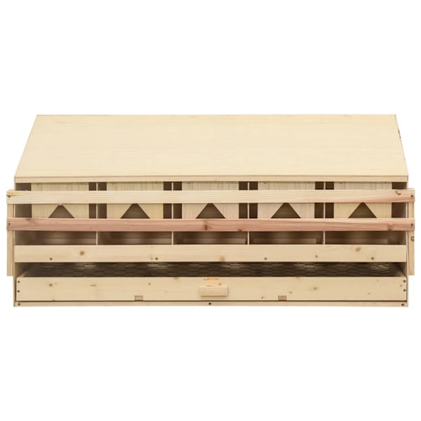 vidaXL Värprede 5 fack 117x33x54 cm massiv furu
