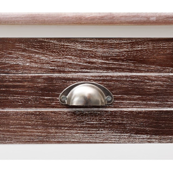 vidaXL Skänk antikbrun 115x30x76 cm trä Brun