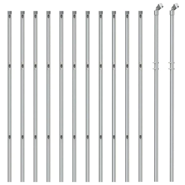 vidaXL Gunnebostängsel silver 0,8x25 m Silver