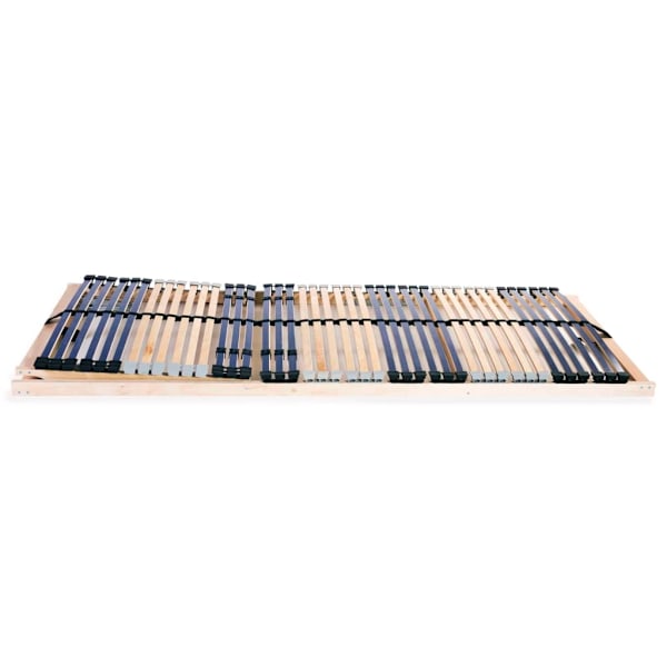 vidaXL Ribbotten med 42 ribbor 2 st 7 zoner 90x200 cm Brun