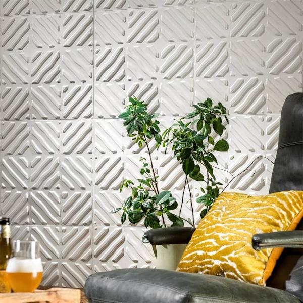 WallArt 3D Väggpaneler 24 st GA-WA32 noah Vit