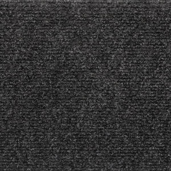 vidaXL Trappmattor självhäftande 15 st 65x21x4 cm antracit rektangulär kant grå