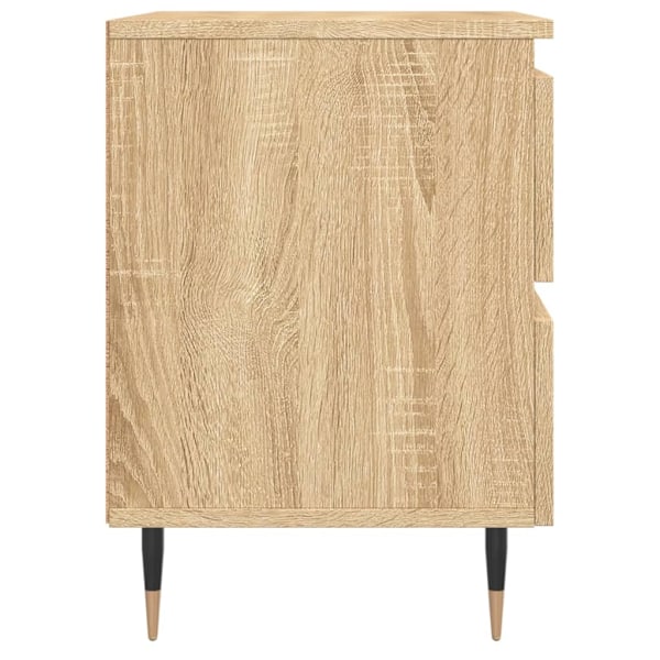 vidaXL Sängbord sonoma-ek 40x35x50 cm konstruerat trä Brun