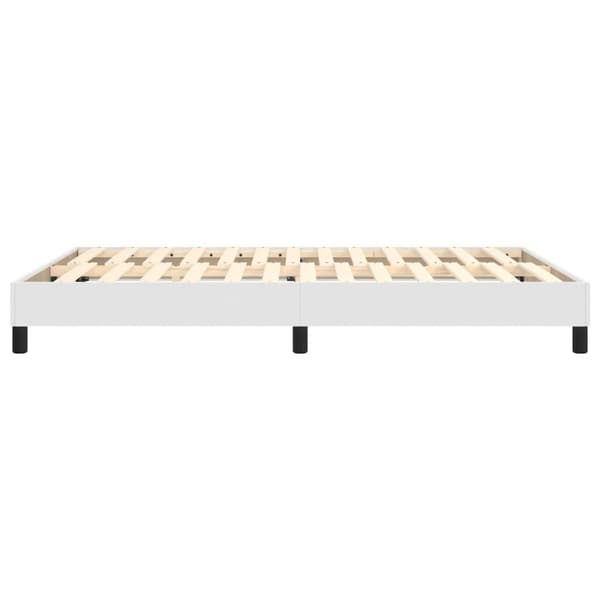vidaXL Ramsäng vit 140x190 cm konstläder Vit