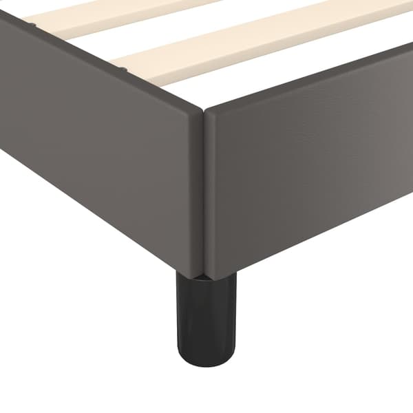 vidaXL Sängram grå 120x200 cm konstläder Grå