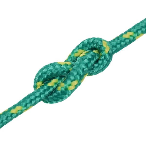vidaXL Båtlina grön 4 mm 25 m polypropen Grön