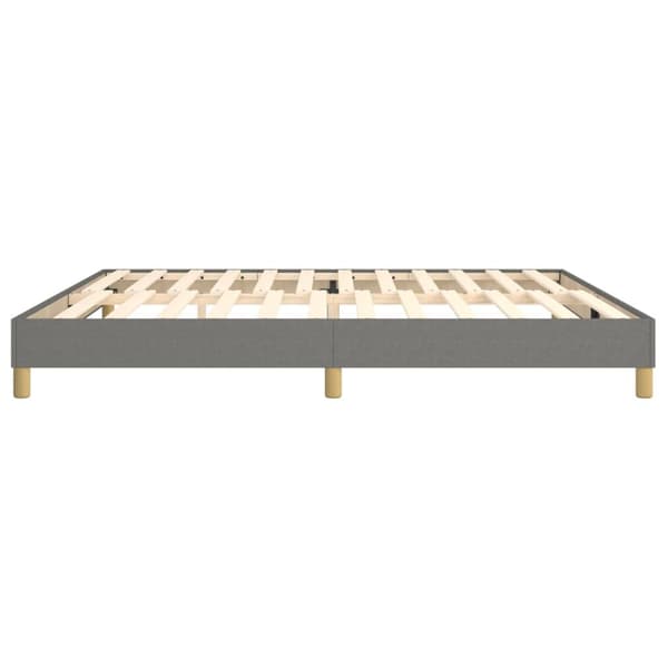 vidaXL Ramsäng mörkgrå 200x200 cm tyg Grå