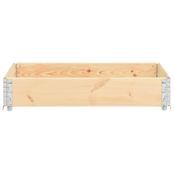 vidaXL Pallkrage 50x100 cm massiv furu Brun