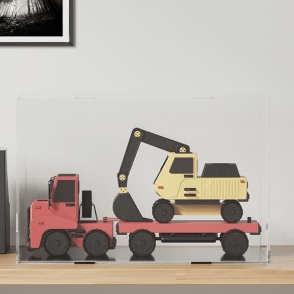 vidaXL Displaylåda transparent 56x36x37 cm akryl Transparent