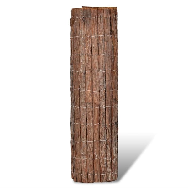 vidaXL Vindskydd bark 400 x 100 cm Brun