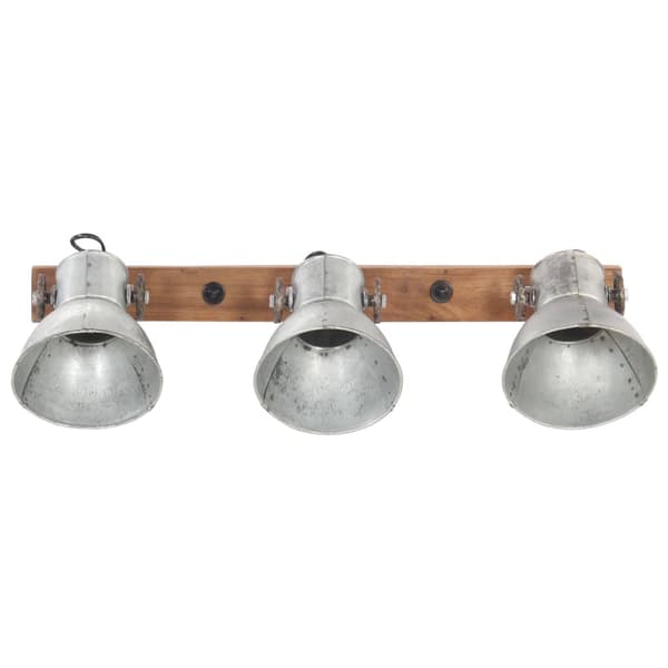 vidaXL Industriell vägglampa silver 65x25 cm E27 Silver
