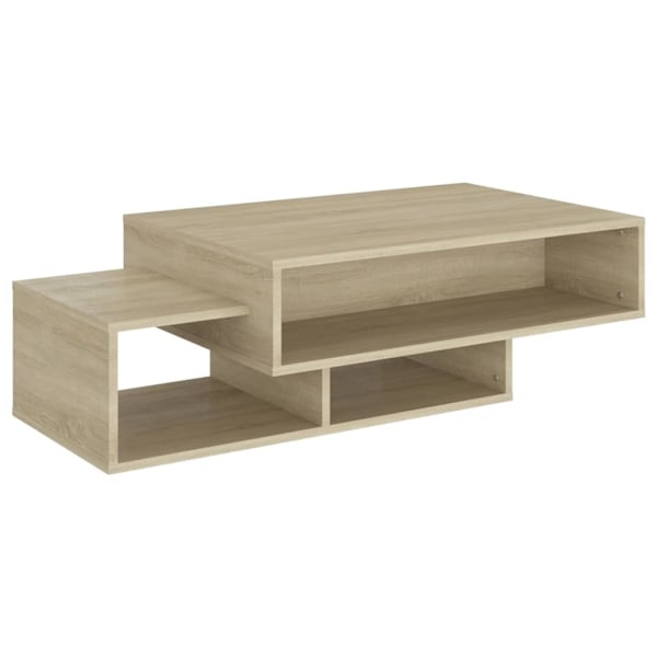 vidaXL Soffbord sonoma-ek 105x55x32 cm konstruerat trä Brun