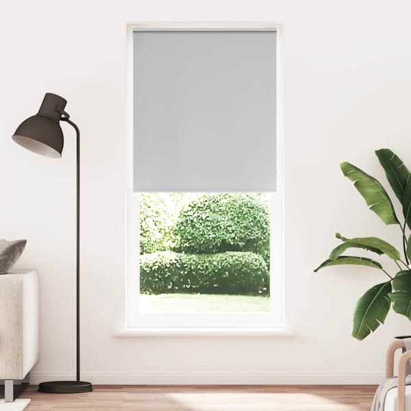 vidaXL Rullgardin grå 120 x 230 cm mörkläggande grå