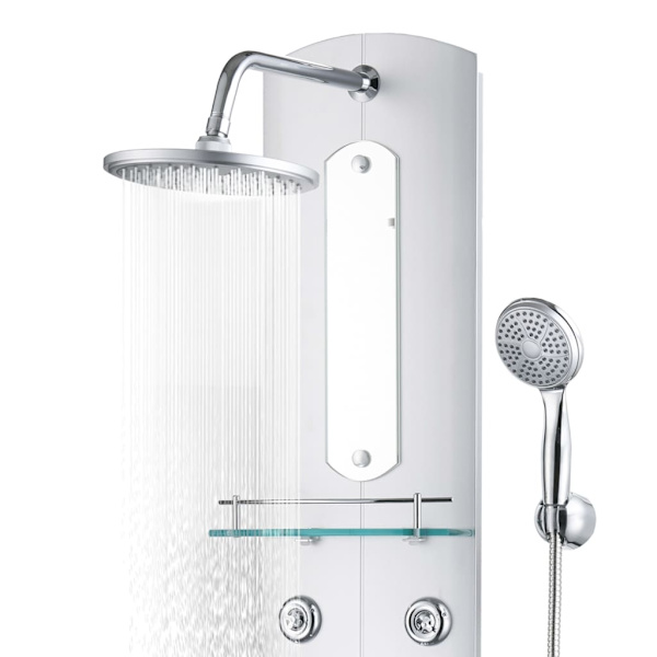 vidaXL Duschpanel 25x43x120 cm silver