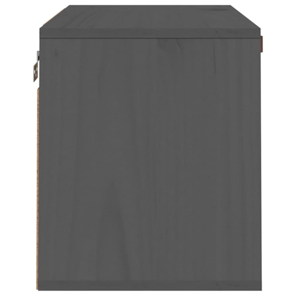 vidaXL Väggskåp grå 60x30x35 cm massiv furu Grå
