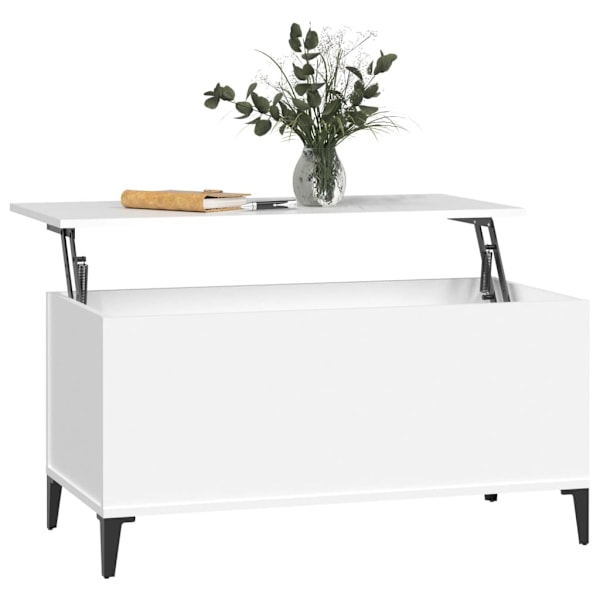 vidaXL Soffbord vit 90x44,5x45 cm konstruerat trä Vit