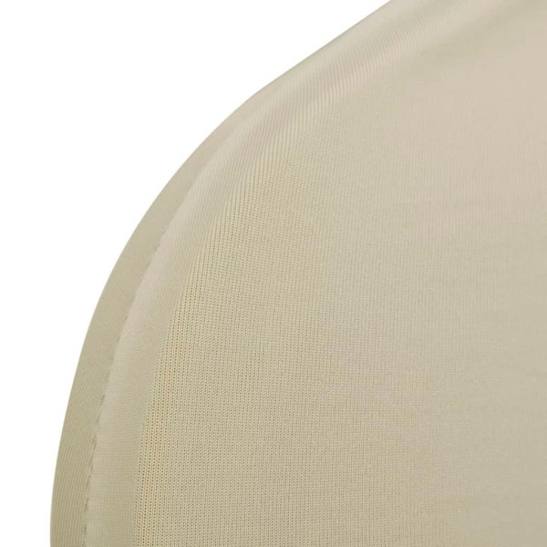 vidaXL 6 st. gräddfärgade stolsöverdrag Creme