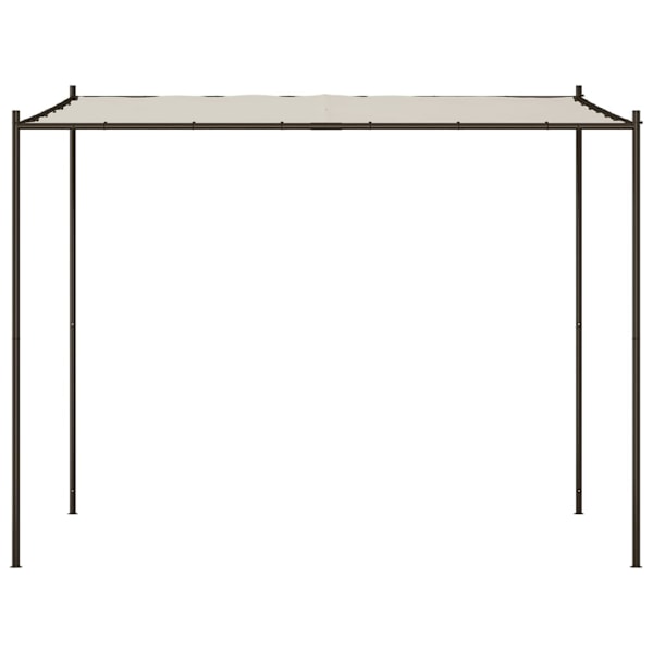 vidaXL Paviljong vit 3x3 m 180 g/m² tyg och stål Vit