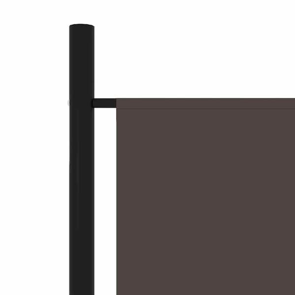 vidaXL Rumsavdelare 3 paneler brun 150x180 cm Brun