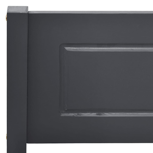 vidaXL Sängram massiv furu grå 140x200 cm grå