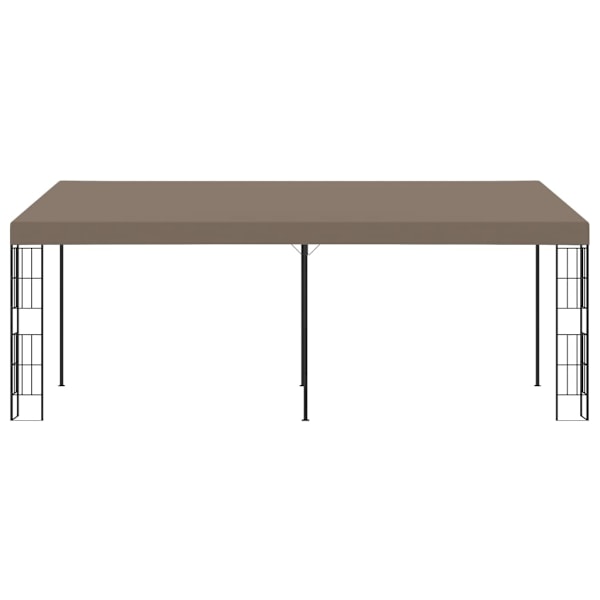 vidaXL Väggmonterad paviljong 6x3 m taupe tyg Taupe