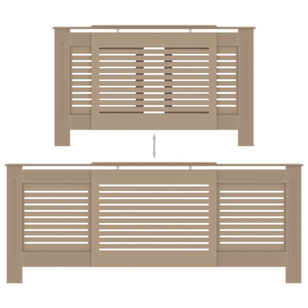 vidaXL Elementskydd MDF 205 cm Brun