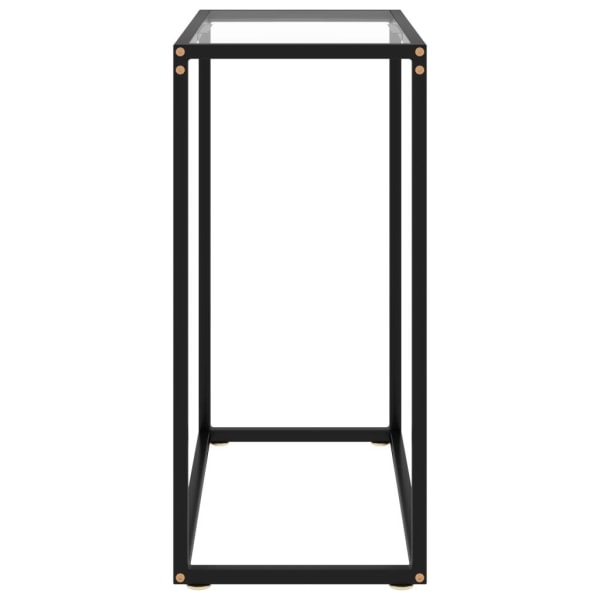 vidaXL Avlastningsbord transparent 60x35x75 cm härdat glas Transparent