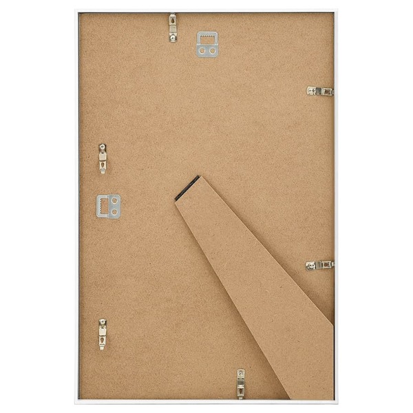 vidaXL Fotoramar för vägg eller bord 5 st vit 70x90 cm MDF Vit
