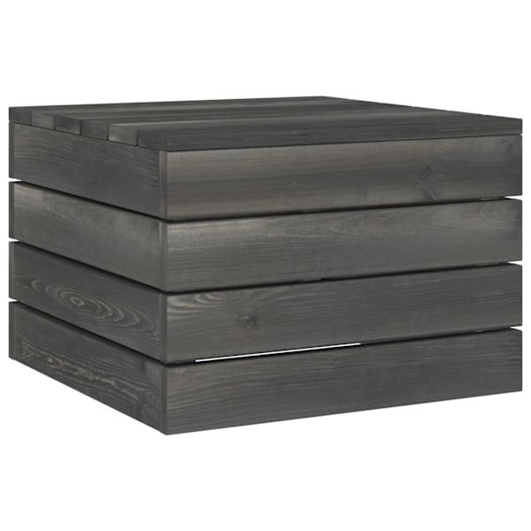 vidaXL Pallsoffgrupp med dynor 2 delar massiv furu Beige