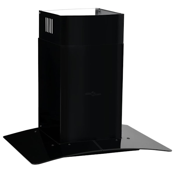 vidaXL Väggmonterad köksfläkt rostfritt stål 756 m³/h 60 cm svart Svart